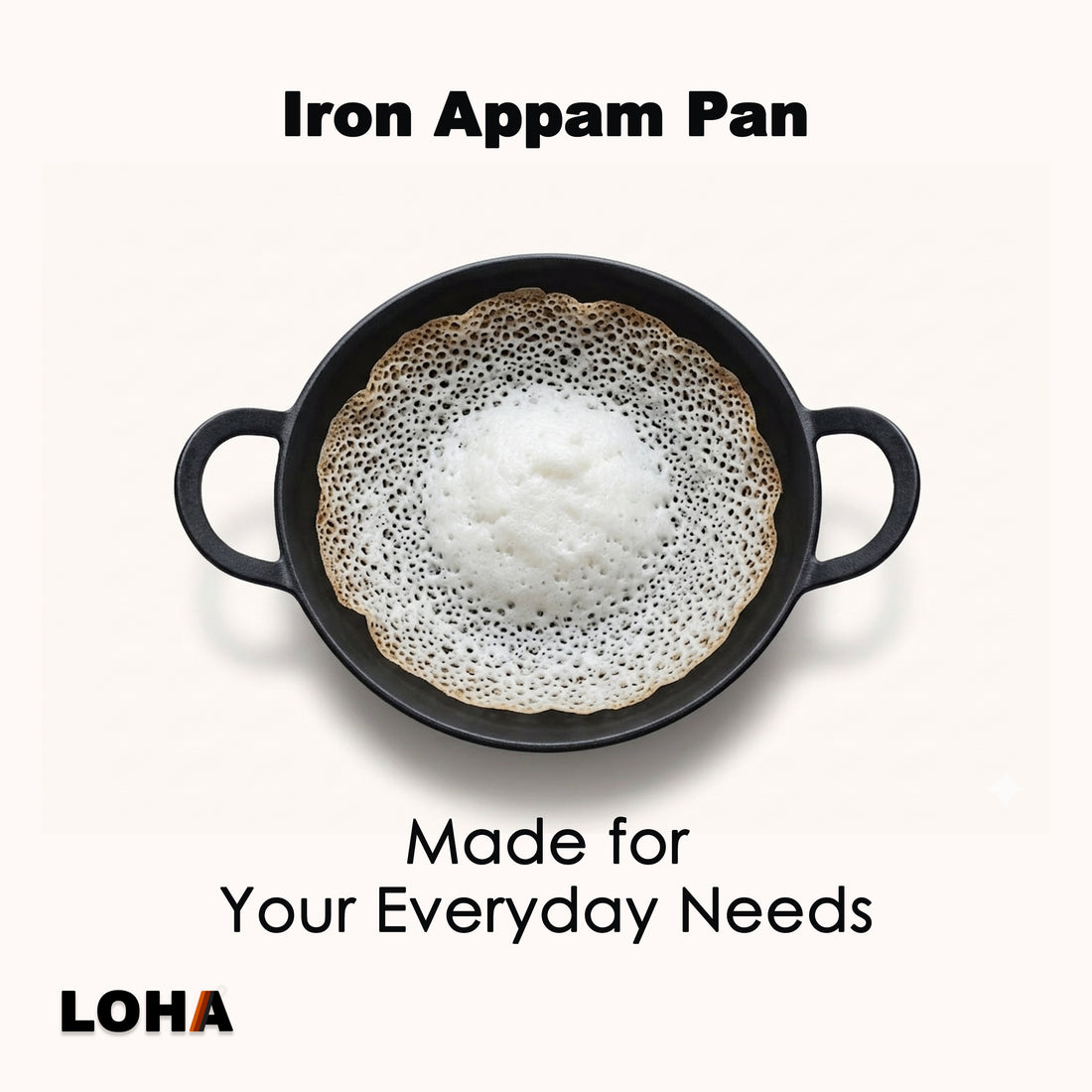 Loha Iron Kadai | 10 Inch