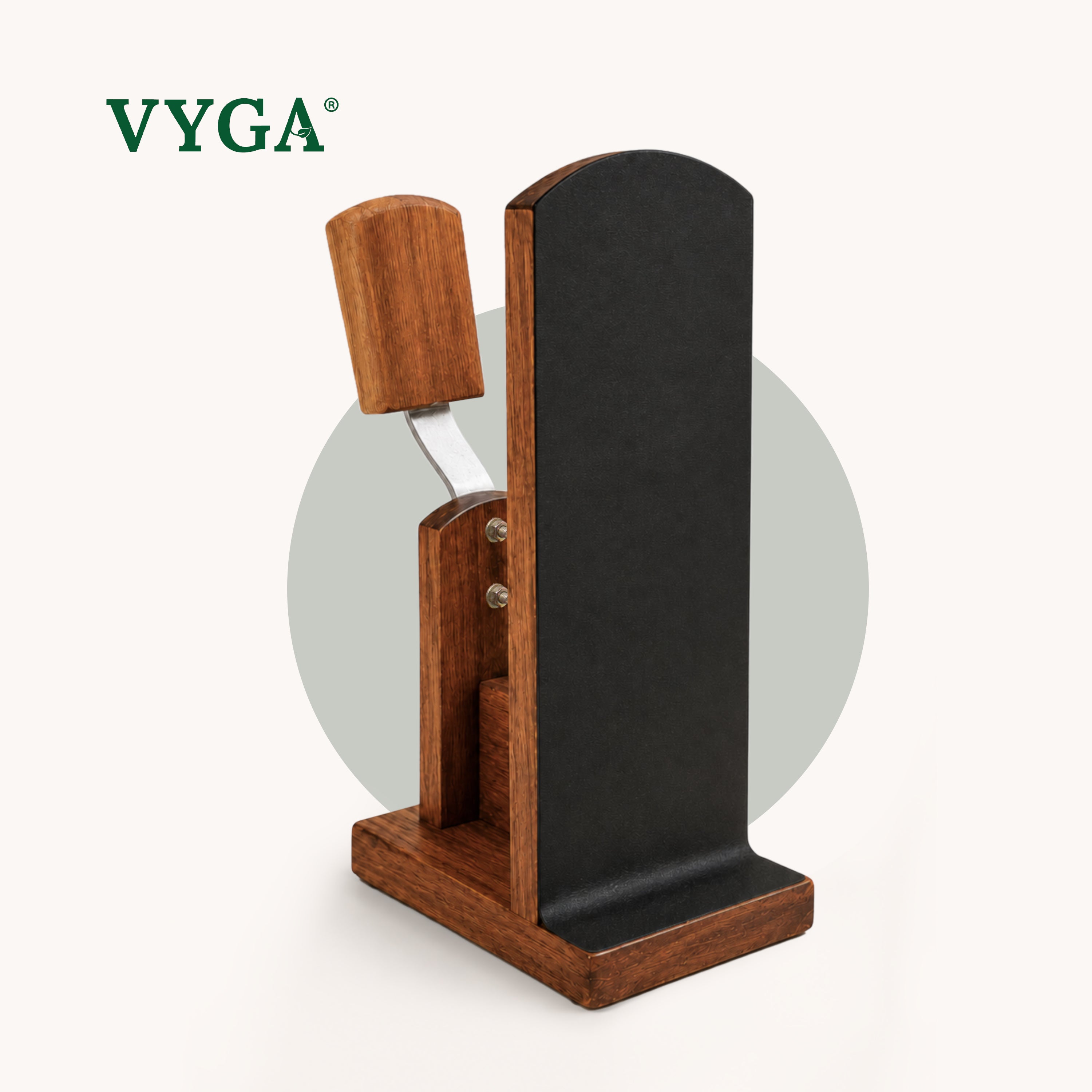 Vyga Bold Teak Wood Coconut Scraper