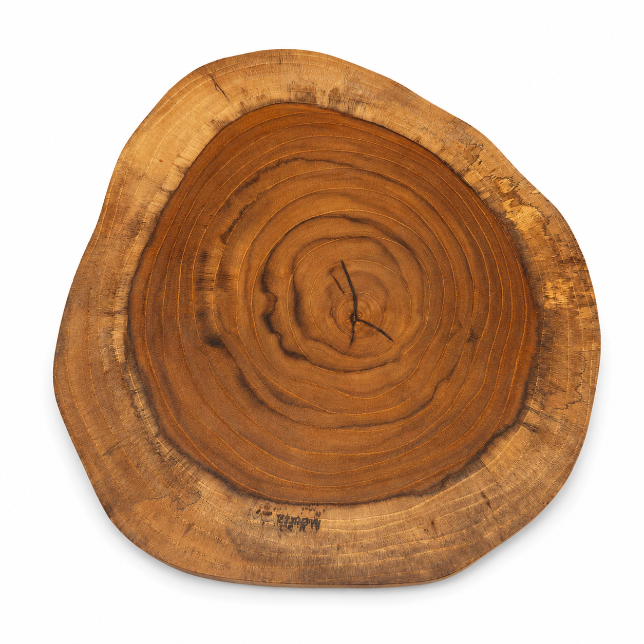 Bark & Soul Natural Teak Wood Cutting Board | Handmade Solid Teak Chopping Board | Live Edge Wooden Cutting Board for Meat, Vegetables, Fruits & Bread | Reversible | Food Safe