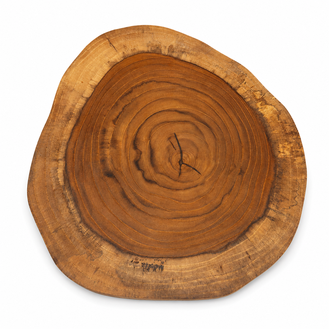 Bark & Soul Natural Teak Wood Cutting Board | Handmade Solid Teak Chopping Board | Live Edge Wooden Cutting Board for Meat, Vegetables, Fruits & Bread | Reversible | Food Safe