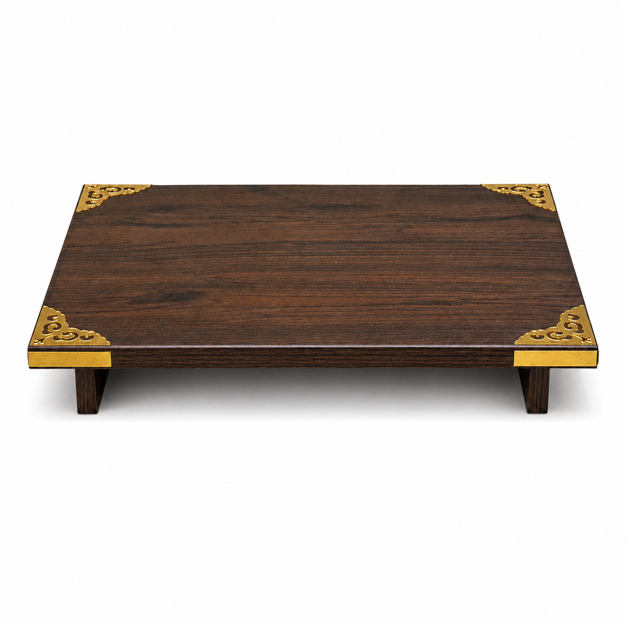 Wooden Pooja Chowki (50x35) Brown