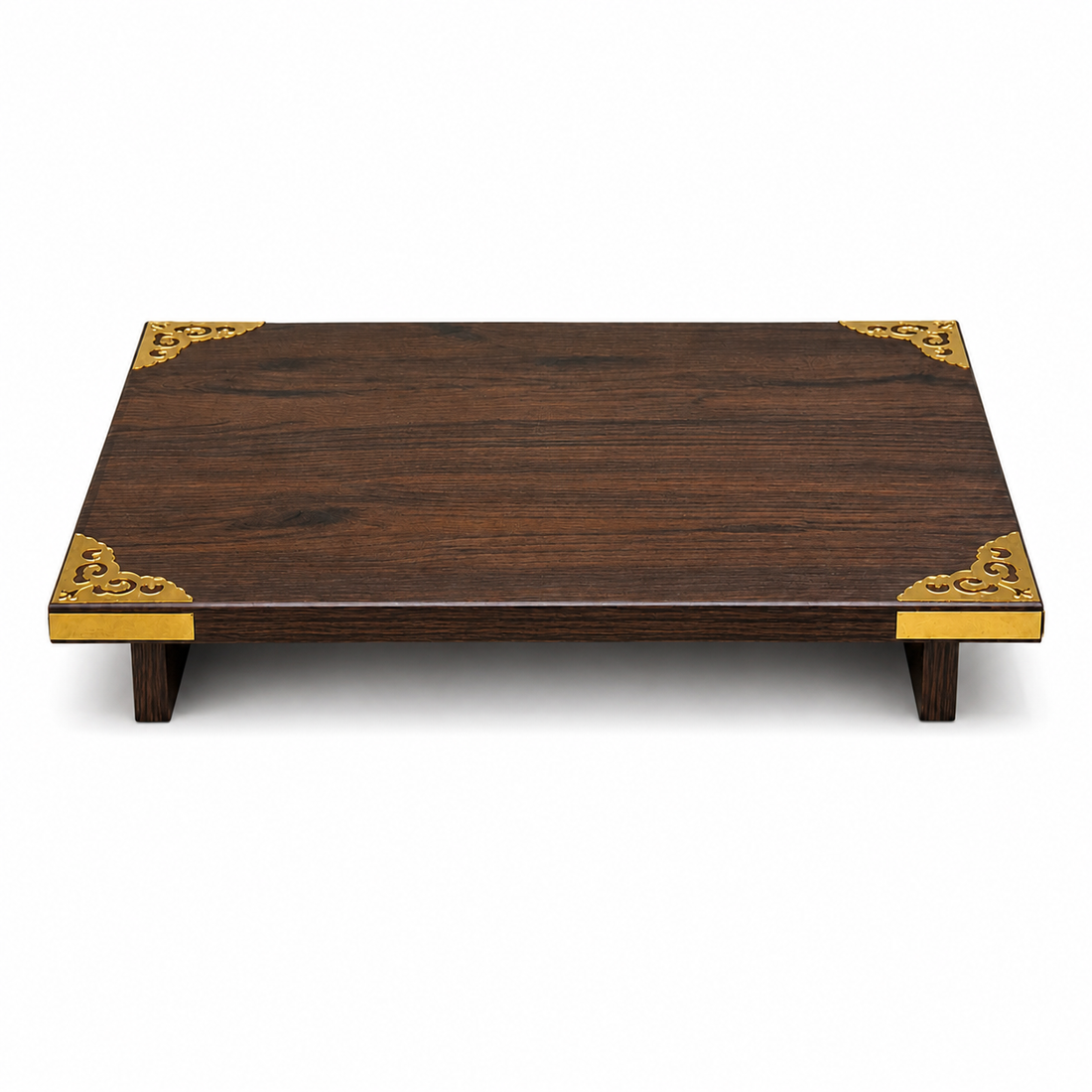 Wooden Pooja Chowki (50x35) Brown