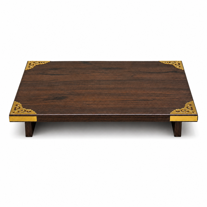Wooden Pooja Chowki (50x35)