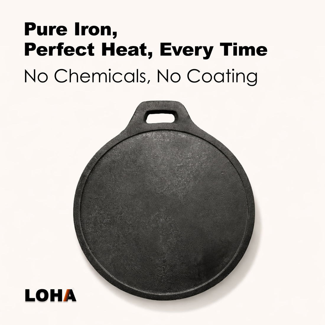 Loha Cast Iron Dosa Kallu | 10 Inch
