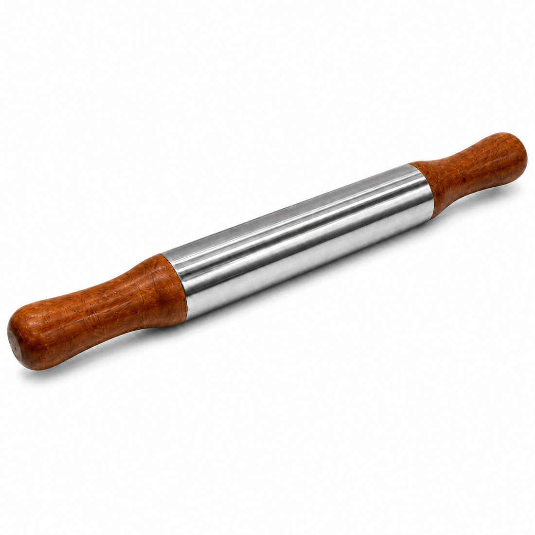 VYGA Stainless Steel Belan with Premium Teak Wood Handle