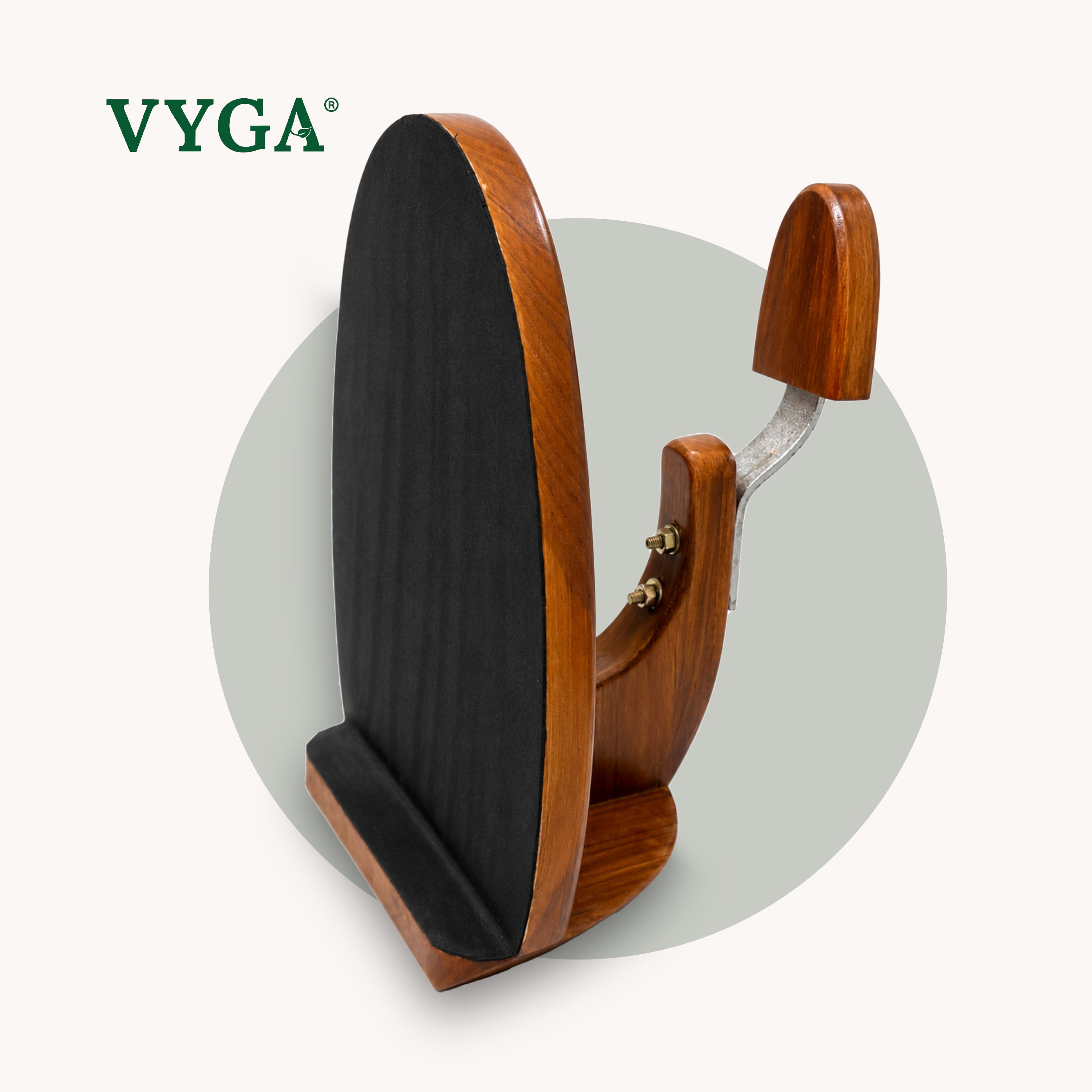 Vyga Curve Teak Wood Coconut Scraper